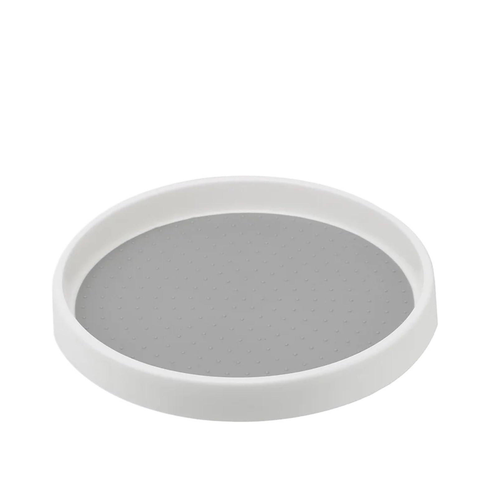 2 bandejas de almacenamiento cocina, organizador giratorio, estante for especias, armario despensa, plato, redondo for almacenar condimentos para Nevera, Cocina(2.5x25.5cm)