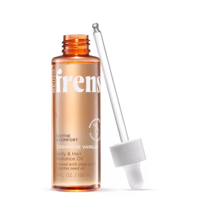 Frenshe Cashmere Vanilla Body & Hair Radiance Oil, Shea Butter & Jojoba Oil, 4 fl oz
