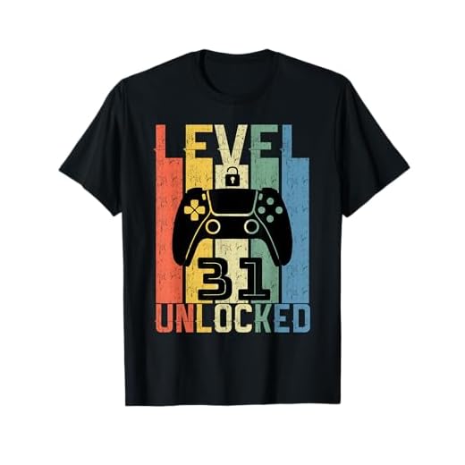 31 Años Cumpleaños Regalo gamer shirt level 31 unlocked Camiseta