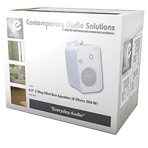 e Audio Paire de Mini Enceintes 200W Blanches 6,5″ 2 Voies avec Support – Idéal pour Une Utilisation Domestique ou Commerciale - Les Beatles, Paul McCartney, John Lennon, RIngo Starr, George Harrison e Audio Paire de Mini Enceintes 200W Blanches 6,5" 2 Voies avec Support - Idéal pour Une Utilisation Domestique ou Commerciale – Image 3