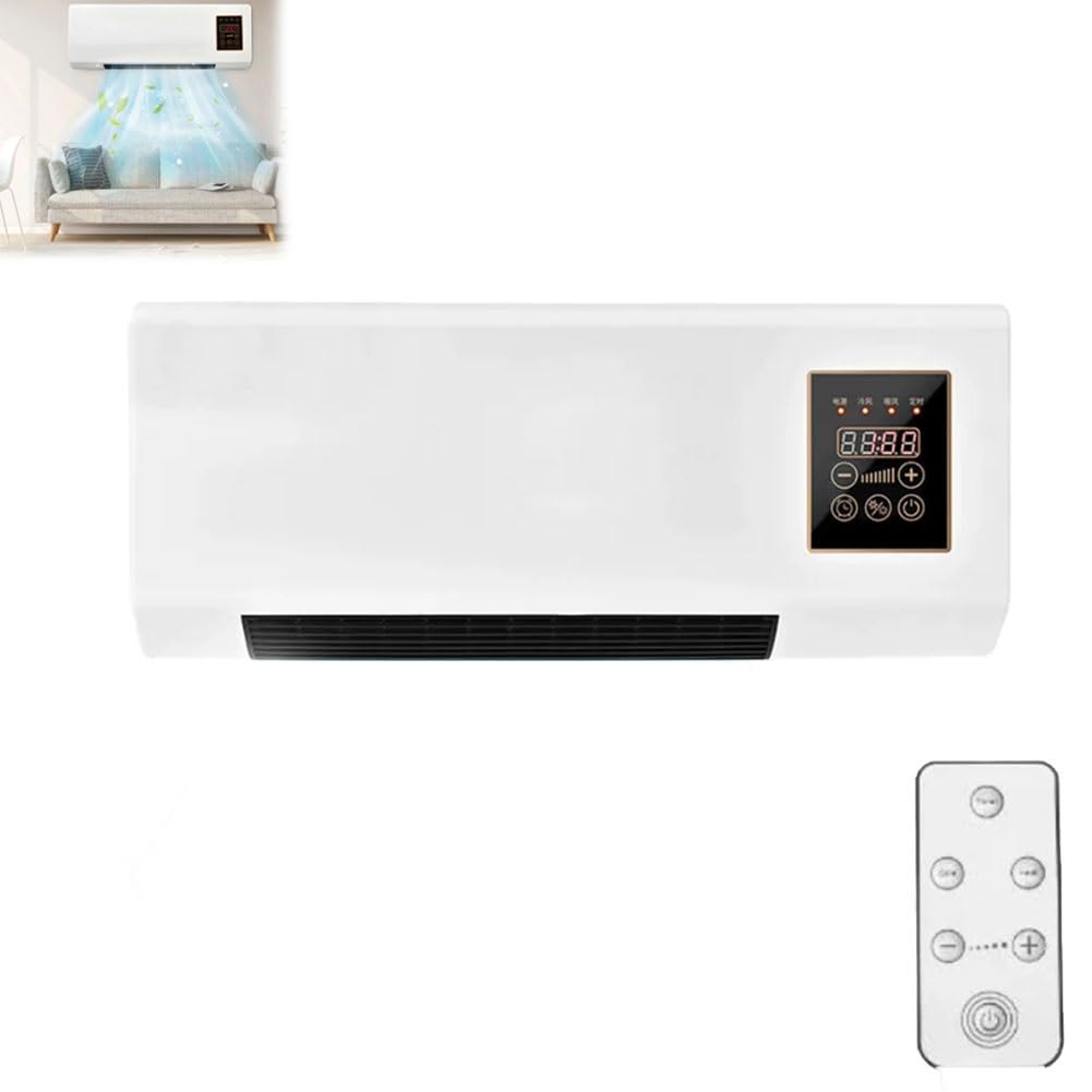 Aire Acondicionado portátil, Unidad de Aire Acondicionado de Pared, Mini acondicionador Ultra Potente con Control Remoto, Temporizador y deshumidificador para Enfriar Habitaciones #a