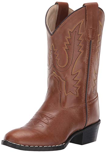 Round Toe Western Boot (Toddler, Tan Canyon, 11 Little Kid M
