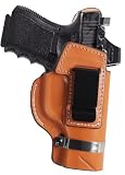 Full Grain Leather IWB Holster for Glock 19X, 19, 44, 45 Gen(1-6) & 23, 32 Gen(3-4) / Optics Ready...