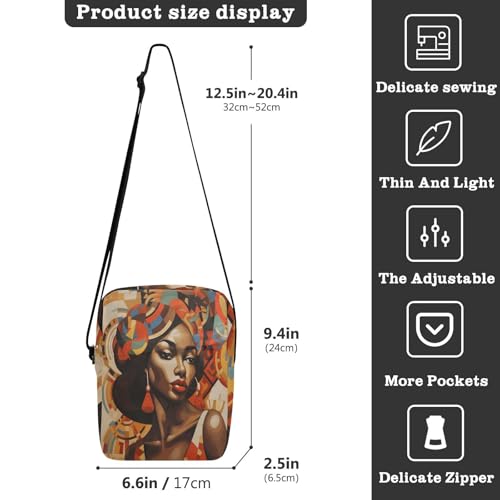 messenger bags Small Crossbody Bags For Women Lady Shoulder Handbags Adjustable Strap for outdoor sports outdoor sports- Black Female Red Orange3