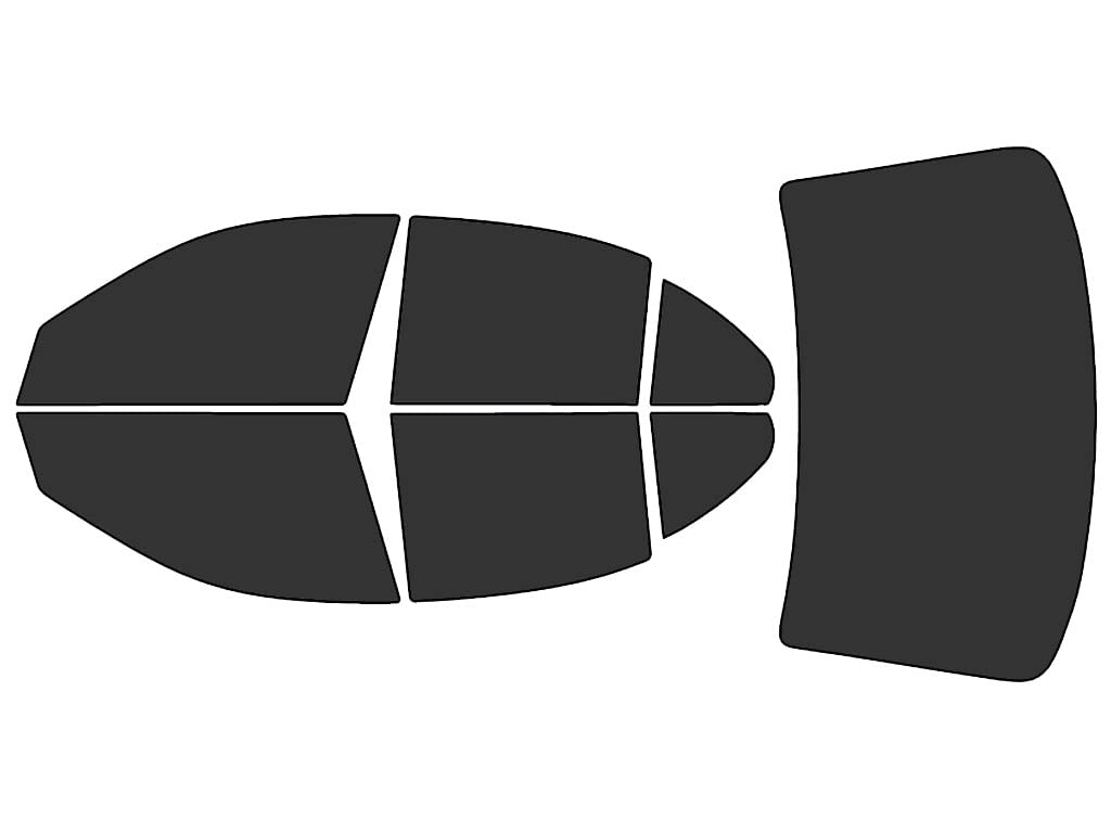 Rvinyl Window Tint Kit Compatible with Mercedes-Benz E-Class 2003-2009 (Sedan) - Complete Precut Kit - 20%