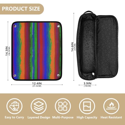 Bolsa de viaje para herramientas de cabello con tapete resistente al calor miniatura 4