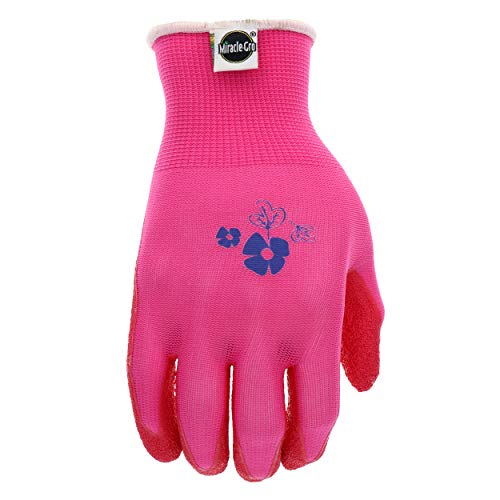 Miracle-Gro Mg37168 Lightweight Slip Resistant Gloves - [1 Pair] X-Small Latex Dipped Gardening Gloves, Latex Coated Palm And Stretch Knit #TOP1