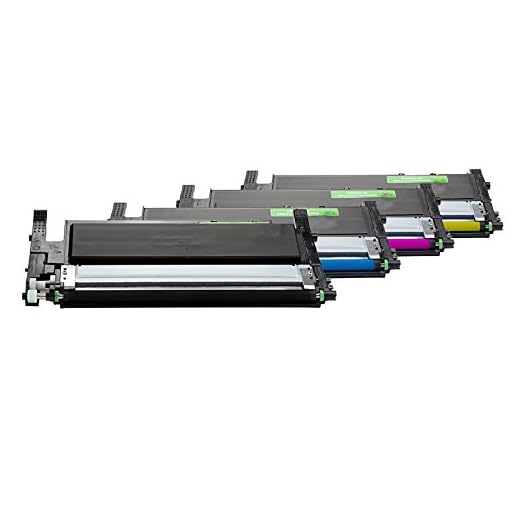Ombyggd för Samsung CLP-365 toner set svart, cyan, magenta, gul - CLP-360/CLT-P406C - för cirka 1 x 1 500 och 3 x 1 000 sidor (5 % täckning)