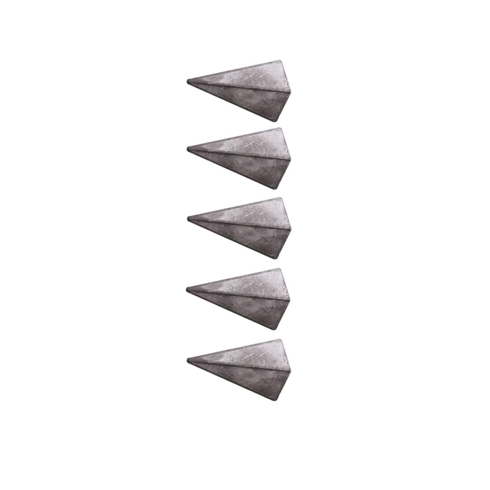 Fishing Weight Sinker, 5 Pieces Pyramid Weights Set, Tackle Accessory (2oz/ 55g)
