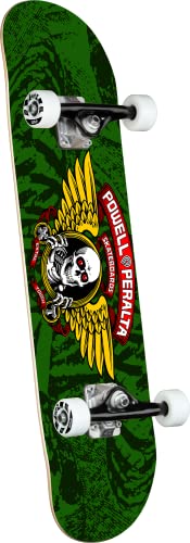 Powell Peralta Winged Ripper - Monopatín Completo, Color Verde, 8 X 31.4 Pulgadas Powell Peralta Winged Ripper - Monopatín Completo, Color Verde, 8 X 31.4 Pulgadas