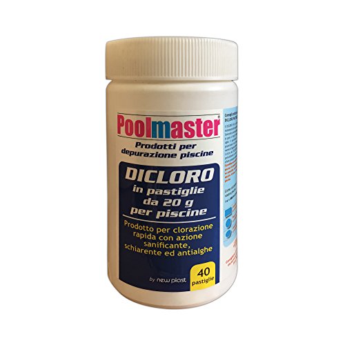 New Plast 0530 DICLORO in 20 gr, Multi-Functional, Jar 40 Tablets Pads