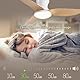 ANKBOY Deckenventilator mit Beleuchtung und Fernbedienung APP-Kontrolle Leise 30W LED Deckenleuchte Dimmbare Lampe 3 Farbtemperatur Ventilator Deckenlampe 100CM 3 Flügel 6 Geschwindigkeiten Timer