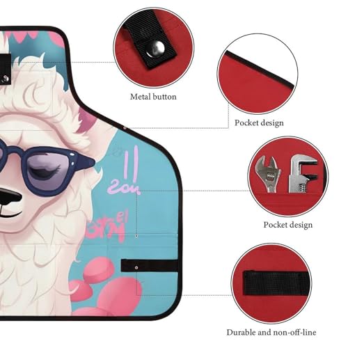 Delantal Cool Liama con Bolsillos y Bolsa Ajustable miniatura 3