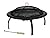 Fire Sense Portable Folding Round Black Steel 29 Inch Fire Pit with Carry Bag | Wood Burning | Mesh Spark Screen, Wood Grate, Cooking Grate, and Screen Lift Tool Included | Lightweight Patio