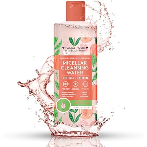My Beauty Spot Micellar Water - Facial Cleansing Makeup Remover Hydrating Peach Infused Micellar Water – Gentle Makeup Remover – 16.9 Fl. Oz. Cover