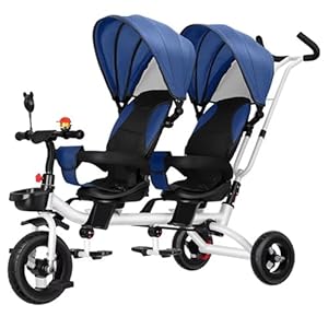 Lsqxss Tandem-Dreirad für Zwillinge 4777812456801