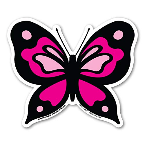 Pink Butterfly Magnet by Magnet America is 4