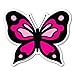 Pink Butterfly Magnet