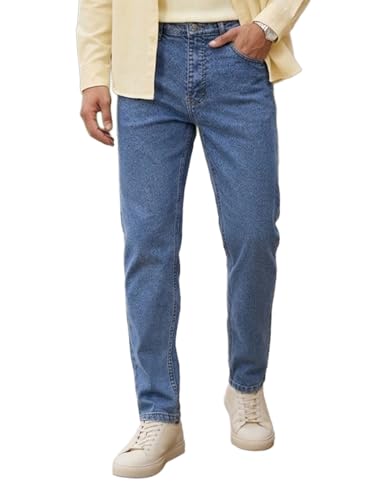 Image of Urbano Fashion Men's Slim Fit Washed Denim Jeans Stretchable