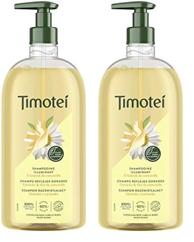 Timotei Champú Camomila Reflejos Dorados - 750 ml (Paquete de 2)