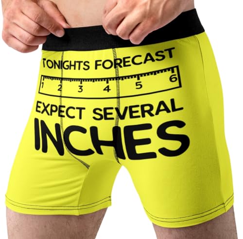 Random Stock Apparel Halloween Underwear for Men Slim Fit Hilarious Boxer Brief Horror Scary Fun Gift for Guys (US, Alpha, Large, Regular, Regular, Weather)