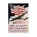 The Art Stop Vintage AD Military AIR Force Bomber Flag USA WW2 WAR Print F12X5862