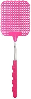 Pink Fly Swatters Telescopic Extendable Fly SwatterRetractable Flies Tool Swatter Supplies Garden Mosquito Trap