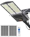 Gefolly SL-9500W Solar Street Light Outdoor 600000LM Commercial Parking Lot Lights Dusk to Dawn 6500K Flood Security Light IP67 Lamp with Motion Sensor for Basketball Court, Yard, Road