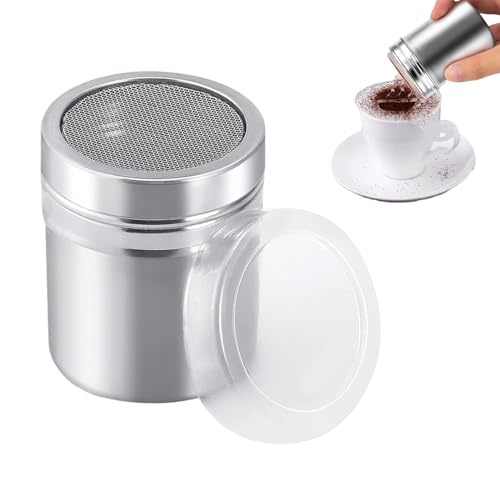 Kakaostreuer - 16 Pcs Kaffee Schablone Druckformen kakaostreuer für cappuccino kakao streuer cappuccino mehlstreuer mit deckel puderzuckerstreuer kakao streuer für Heiße Schokolade Brotdekoration