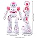 Eholder RC Smart Robot Toy for Kids Gesture Sensing Dancing Walking Remote Control Robot Intelligent Programmable Educational RC Robot Robotics Toys Gift for 5-10 Year Old Girls Pink Robots