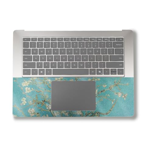 Image of Glossy Glitter Laptop Skin Compatible with Surface Laptop 7 15 inch (2024) - Almond Blossom - Premium 3M Vinyl Protective Wrap Decal Cover - Easy to Apply | Crafted in The USA by MightySkins