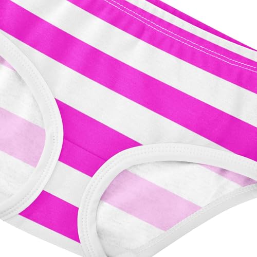 White Hot Pink Stripe Toddler Girls's Underwear 2T4