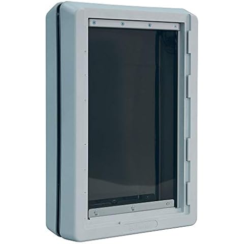 Ideal Pet Products Designer Series Ruff-Weather Pet Door with Telescoping Frame, Extra Large, 9.75" x 17" Flap Size Cover