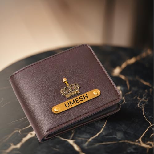 Image of ncgifts Men's Customized & Personalised Wallet | Purse for Men Wallet | Gift for Man | Customized Wallets for Men | Christmas Gifts for Men Man|Secret Santa Gifts for Office Colleagues Staff