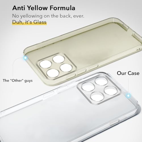 Image of Jkobi Lifetime Anti-Yellow Clear Back Cover Case for Motorola Moto Edge 70 (Sleek Hard Crystal | Shockproof and Camera Protection)