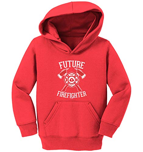 Haase Unlimited Future Firefighter - Firetruck Brave Toddler/Youth Fleece Hoodie