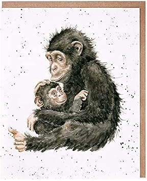 Wrendale Designs Greeting Card - JUST THE TWO OF US Chimps
