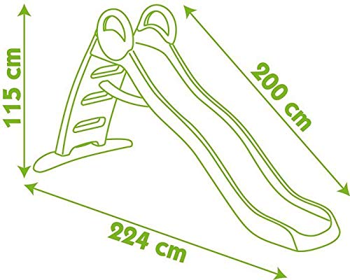 Smoby - Toboggan Funny - Glisse de 2m - Jeu Plein Air Enfant - Dès 2 Ans - 820402