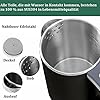 Wasserkocher Klein 800ML Reisewasserkocher, 5 Minuten schnelles Kochen Tragbarer Mini Camping , Leise Reise , Teekanne aus Edelstahl Wasserkocher (Schwarz)