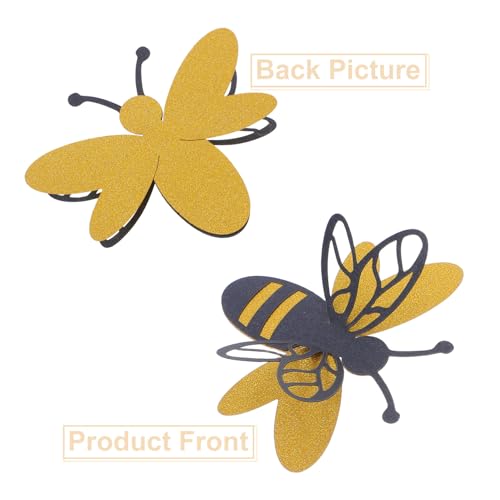 Stickers decorativos 3D removibles de abejas, set 12 miniatura 3