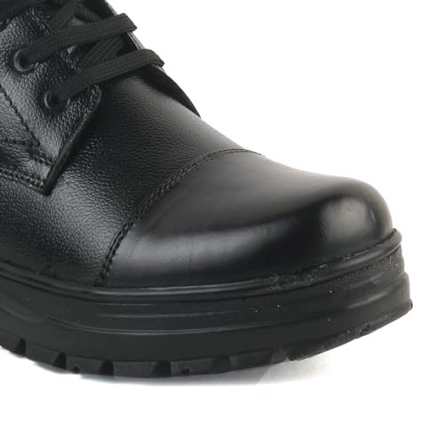 Image of XHUGOY COMBAT POLICE DMS WARDI BOOT IN BLACK|TAN