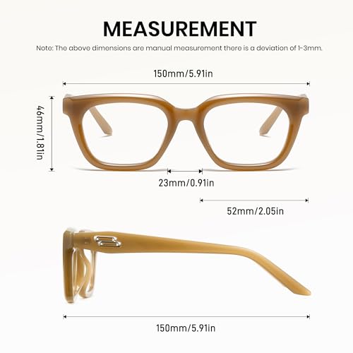 Image of Cyxus Blue Light Blocking Glasses Women Men TR90 Square Chunky Frame Computer Gaming Party 8237