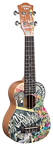 Art Series Ukulélé soprano urbain Design solide avec housse et 3 médiators - Les Beatles, Paul McCartney, John Lennon, RIngo Starr, George Harrison Art Series Ukulélé soprano urbain Design solide avec housse et 3 médiators – Image 4