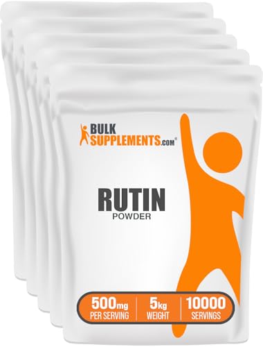 BulkSupplements.com Rutin Powder - Antioxidant Support, Vitamin Supplement - 500mg per Serving, 1kg (2.2 lbs) (Pack of 5)