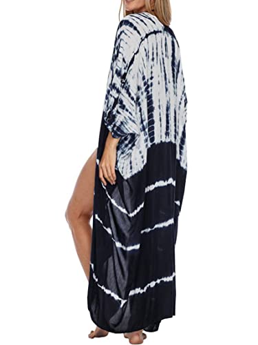 Image of Kaftan Dresses for Women Plus Size Summer Beach Dress with Print and Swim Cover Ups