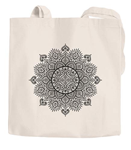 Jutebeutel Mandala Ethno Boho Baumwolltasche...