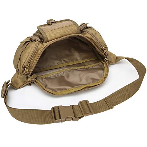 DYJ Utility Multipurpose Molle Tactical Waist Bag, Coyote Brown, Size No Size - Thumbnail 5