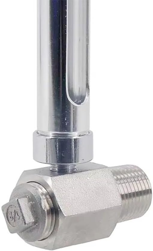 11"/16"/20" Sight Glass With 1/2" NPT Adapter – High Temp Food Grade, Homebrew Kettle Keg Sight Gauge(C)