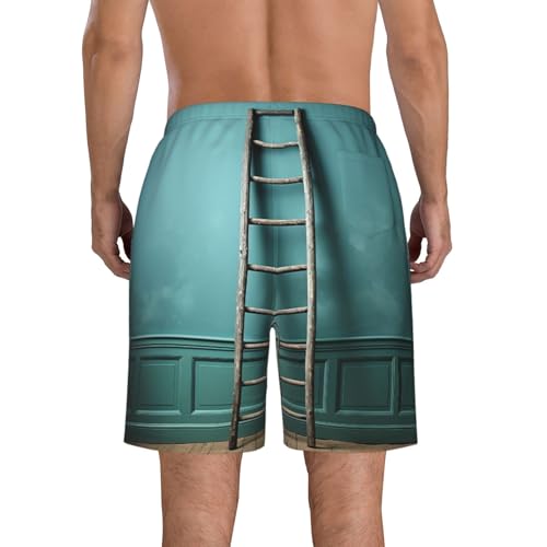 Men's Swim Trunks A Ladder Quick Dry Board Shorts Mens Bathing Suit Beach Swimwear with Pockets3