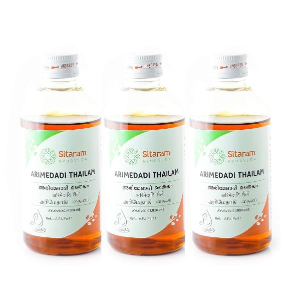 Sitaram Arimedadi Thailam 200ml (Pack of 3) | Ayurvedic Preparation for Oil Pulling, Inflammations, Ulcers in the Oral Cavity and Bleeding Gums (B08BTZS6NH) Amazon Price History, Amazon Price Tracker